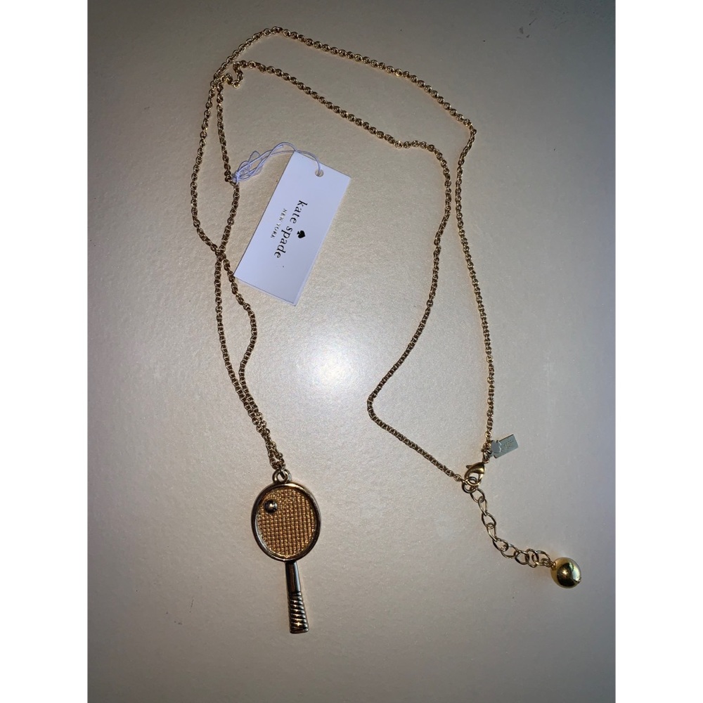Kate Spade Tennis Racquet Necklace